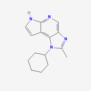 3-Cyclohexyl-4-methyl-3,5,8,10-tetrazatricyclo[7.3.0.02,6]dodeca-1,4,6,8,11-pentaene