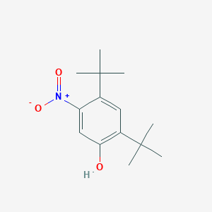 molecular formula C14H21NO3 B1387553 2,4-二叔丁基-5-硝基苯酚 CAS No. 873055-57-3