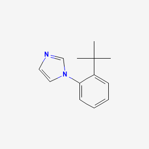 molecular formula C13H16N2 B13875530 1-(2-Tert-butylphenyl)imidazole 