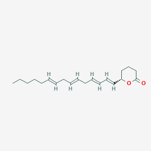 (6S)-6-[(1E,3E,6E,9E)-pentadeca-1,3,6,9-tetraenyl]oxan-2-one