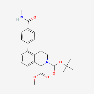 2-O-tert-butyl 1-O-methyl 5-[4-(methylcarbamoyl)phenyl]-3,4-dihydro-1H-isoquinoline-1,2-dicarboxylate