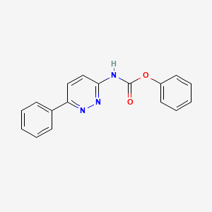 molecular formula C17H13N3O2 B13875597 phenyl N-(6-phenylpyridazin-3-yl)carbamate 