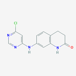 7-[(6-chloropyrimidin-4-yl)amino]-3,4-dihydro-1H-quinolin-2-one