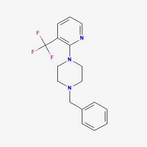 molecular formula C17H18F3N3 B1387563 1-Benzyl-4-(3-(trifluoromethyl)-pyridin-2-yl)piperazine CAS No. 1043475-80-4