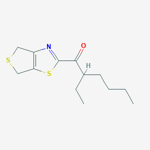 molecular formula C13H19NOS2 B13875632 1-(4,6-Dihydro-thieno[3,4-d]thiazol-2-yl)-2-ethyl-hexan-1-one 