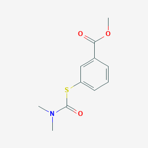 molecular formula C11H13NO3S B13875637 Methyl 3-(dimethylcarbamoylsulfanyl)benzoate 