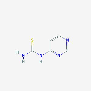 molecular formula C5H6N4S B13875647 Pyrimidin-4-yl-thiourea 