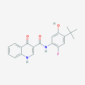 N-(4-tert-butyl-2-fluoro-5-hydroxyphenyl)-4-oxo-1H-quinoline-3-carboxamide