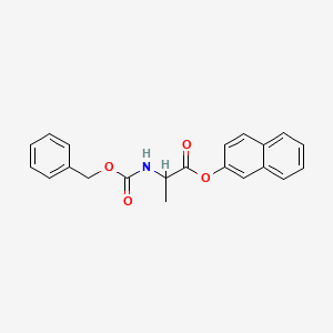 molecular formula C21H19NO4 B13875713 (S)-Naphthalen-2-yl 2-(((benzyloxy)carbonyl)amino)propanoate 