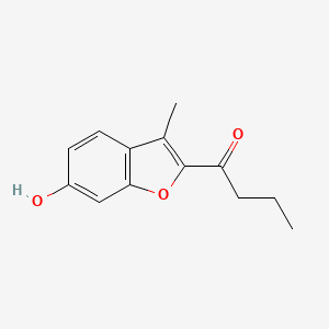 1-(6-Hydroxy-3-methyl-1-benzofuran-2-yl)butan-1-one