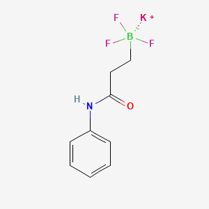 molecular formula C9H10BF3KNO B1387572 Potassium trifluoro(3-oxo-3-(phenylamino)propyl)borate CAS No. 1174338-61-4