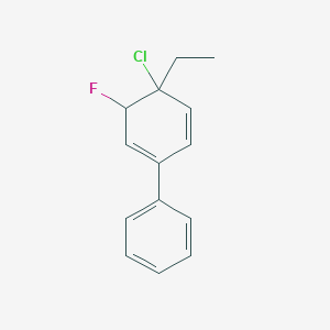 5-Chloro-5-ethyl-6-fluoro-2-phenylcyclohexa-1,3-diene