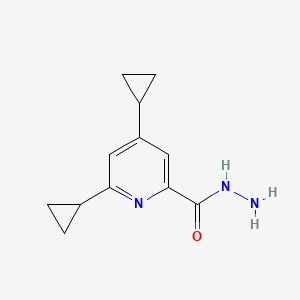 B1387575 4,6-Dicyclopropyl-2-pyridinecarbohydrazide CAS No. 1201633-61-5