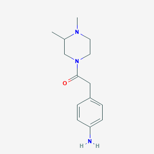 2-(4-Aminophenyl)-1-(3,4-dimethylpiperazin-1-yl)ethanone