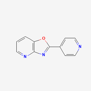 molecular formula C11H7N3O B13875774 2-(4-Pyridinyl)oxazolo[4,5-b]pyridine CAS No. 52333-72-9