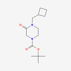 Tert-butyl 4-(cyclobutylmethyl)-3-oxopiperazine-1-carboxylate