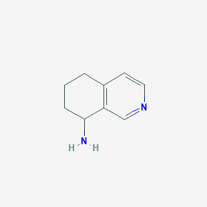 molecular formula C9H12N2 B1387582 5,6,7,8-四氢异喹啉-8-胺 CAS No. 497251-60-2