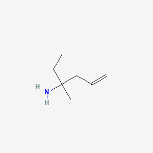 3-Methylhex-5-en-3-amine