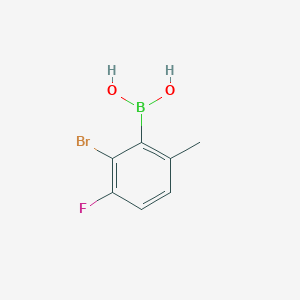 molecular formula C7H7BBrFO2 B1387587 2-Bromo-3-fluoro-6-methylphenylboronic acid CAS No. 1315340-53-4