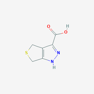 molecular formula C6H6N2O2S B13875873 4,6-dihydro-1H-Thieno[3,4-c]pyrazole-3-carboxylic acid 