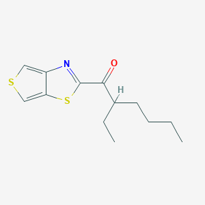 molecular formula C13H17NOS2 B13875900 2-Ethyl-1-thieno[3,4-d]thiazol-2-yl-hexan-1-one 