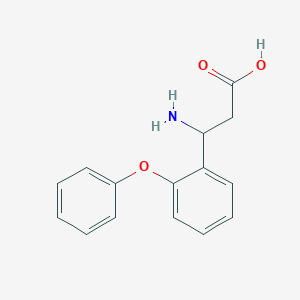 molecular formula C15H15NO3 B13875905 3-Amino-3-(2-phenoxyphenyl)propanoic acid 