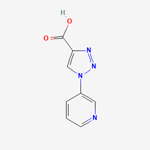 molecular formula C8H6N4O2 B1387592 1-(吡啶-3-基)-1H-1,2,3-三唑-4-羧酸 CAS No. 933737-38-3