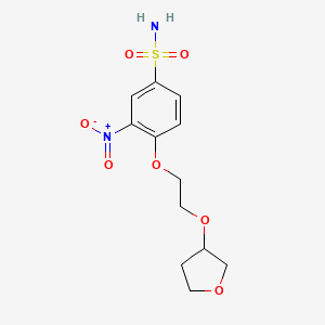 3-nitro-4-[2-[(tetrahydro-3-furanyl)oxy]ethoxy]Benzenesulfonamide