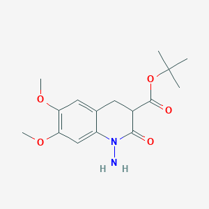 Tert-butyl 1-amino-6,7-dimethoxy-2-oxo-3,4-dihydroquinoline-3-carboxylate