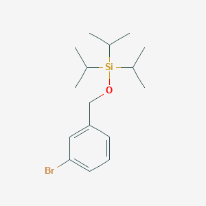 [(3-Bromophenyl)methoxy]tri(propan-2-yl)silane