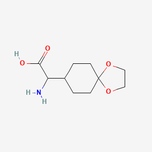 B1387594 Amino-(1,4-dioxa-spiro[4.5]dec-8-yl)-acetic acid CAS No. 1219354-44-5