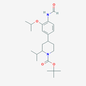 Tert-butyl 4-(4-formamido-3-propan-2-yloxyphenyl)-2-propan-2-ylpiperidine-1-carboxylate