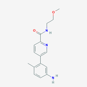 molecular formula C16H19N3O2 B13875956 5-(5-amino-2-methylphenyl)-N-(2-methoxyethyl)pyridine-2-carboxamide 