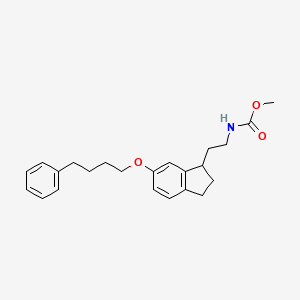 methyl N-[2-[6-(4-phenylbutoxy)-2,3-dihydro-1H-inden-1-yl]ethyl]carbamate