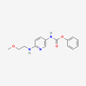 molecular formula C15H17N3O3 B13875996 Phenyl 6-(2-methoxyethylamino)pyridin-3-ylcarbamate 