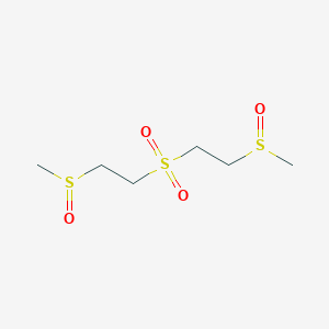 molecular formula C6H14O4S3 B138760 1-甲基亚磺酰基-2-(2-甲基亚磺酰基乙基磺酰基)乙烷 CAS No. 137371-96-1