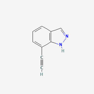 molecular formula C9H6N2 B1387602 7-乙炔基-1H-吲唑 CAS No. 945761-99-9