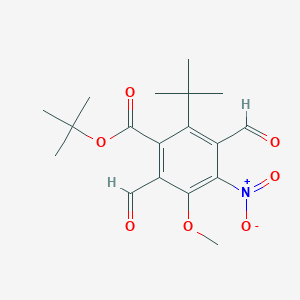 Tert-butyl 2-tert-butyl-3,6-diformyl-5-methoxy-4-nitrobenzoate