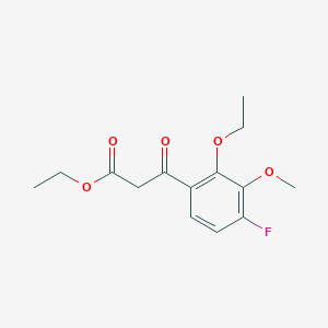 molecular formula C14H17FO5 B13876035 Ethyl 3-(2-ethoxy-4-fluoro-3-methoxyphenyl)-3-oxopropanoate 