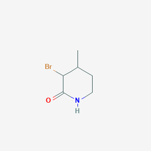 molecular formula C6H10BrNO B13876067 3-Bromo-4-methylpiperidin-2-one 