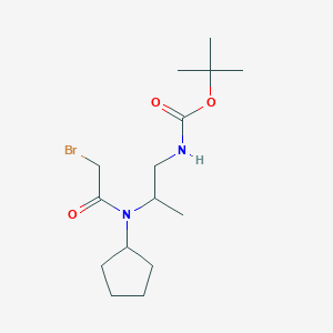 tert-butyl N-[2-[(2-bromoacetyl)-cyclopentylamino]propyl]carbamate