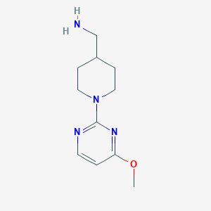 molecular formula C11H18N4O B13876078 (1-(4-Methoxypyrimidin-2-yl)piperidin-4-yl)methanamine 