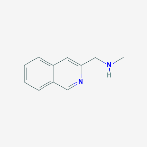 molecular formula C11H12N2 B13876089 1-(isoquinolin-3-yl)-N-methylmethanamine 