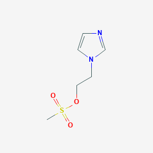 molecular formula C6H10N2O3S B13876101 2-Imidazol-1-ylethyl methanesulfonate 