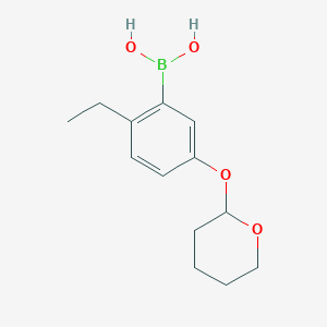 [2-Ethyl-5-(oxan-2-yloxy)phenyl]boronic acid