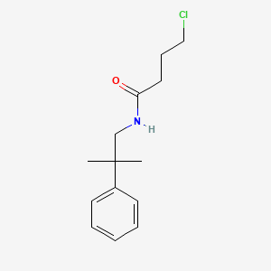 4-chloro-N-(2-methyl-2-phenylpropyl)butanamide