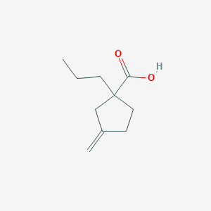 molecular formula C10H16O2 B13876132 3-Methylidene-1-propylcyclopentane-1-carboxylic acid 