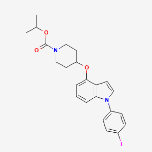 Propan-2-yl 4-[1-(4-iodophenyl)indol-4-yl]oxypiperidine-1-carboxylate