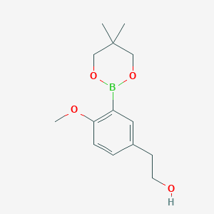 2-(3-(5,5-Dimethyl-1,3,2-dioxaborinan-2-yl)-4-methoxyphenyl)ethanol