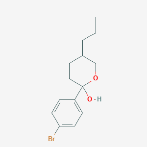 2-(4-Bromophenyl)-5-propyloxan-2-ol